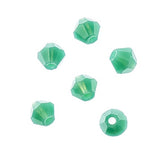 Crystal Lane Bicone 2 Strand 7in (apx96pcs) 4mm Turquoise Green